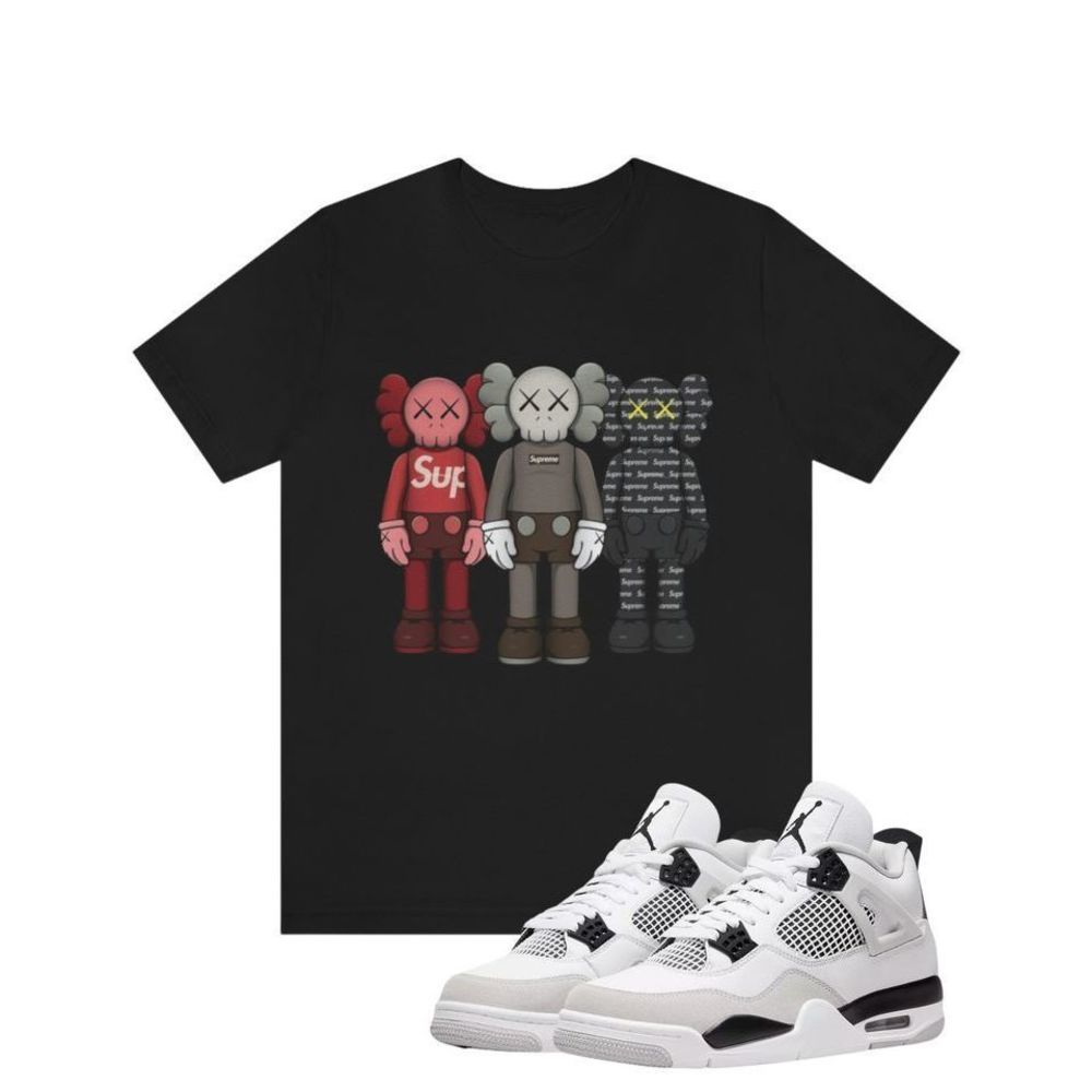 Kaws Black Graphic Tee